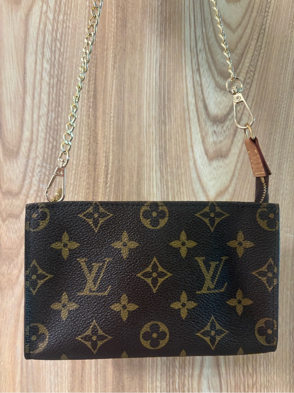 Auth LOUIS VUITTON Monogram Bucket PM Accessory Pouch